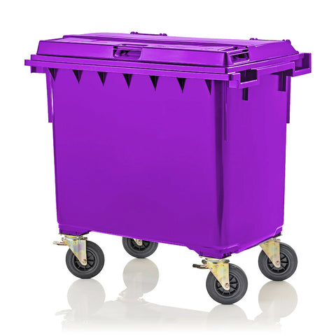 4 x 660 Litre Wheelie Bins in any Colour (Pallet Quantity)