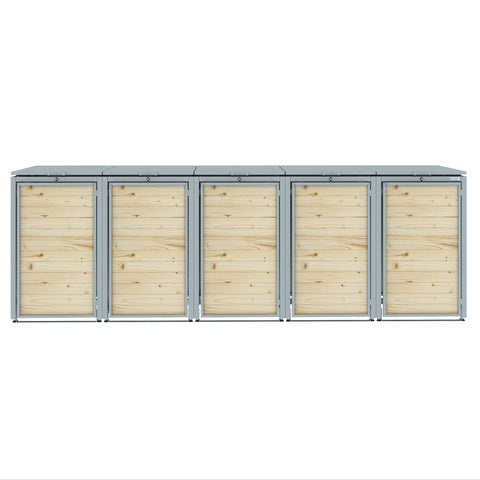 Sherwood Timber Slatted Wheelie Bin Storage