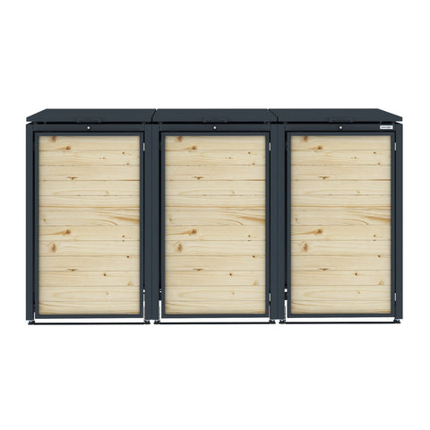 Sherwood Timber Slatted Wheelie Bin Storage