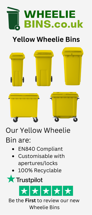  Happyyami Yellow Trash can Decorative Trash can