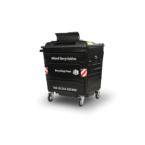 660 Litre Metal Wheelie Bin