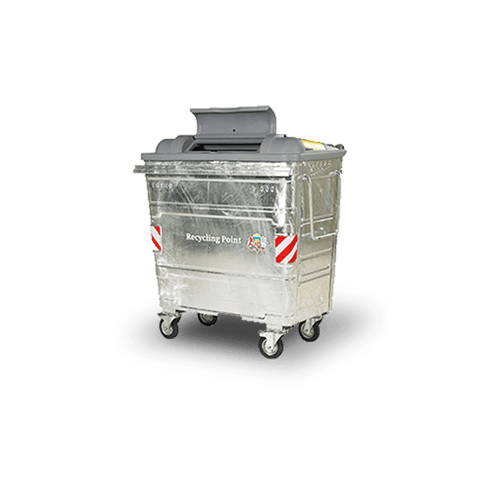 660 Litre Metal Wheelie Bin